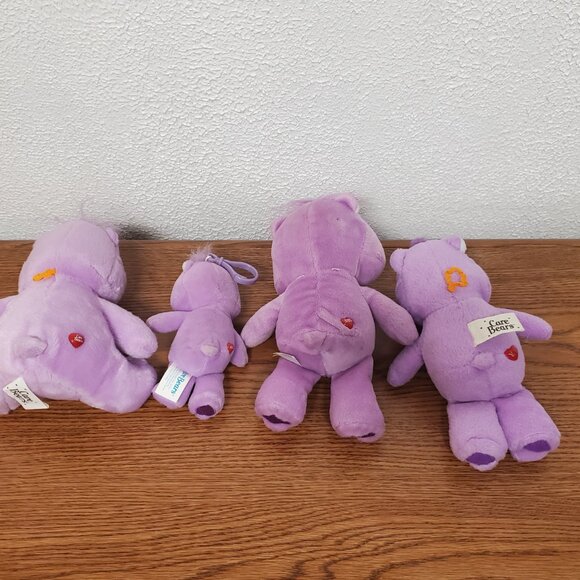 Plush Care Bears Lollipop Bear - Lot of 4 - Stuffed Animal - Various Sizes - Picture 5 of 5